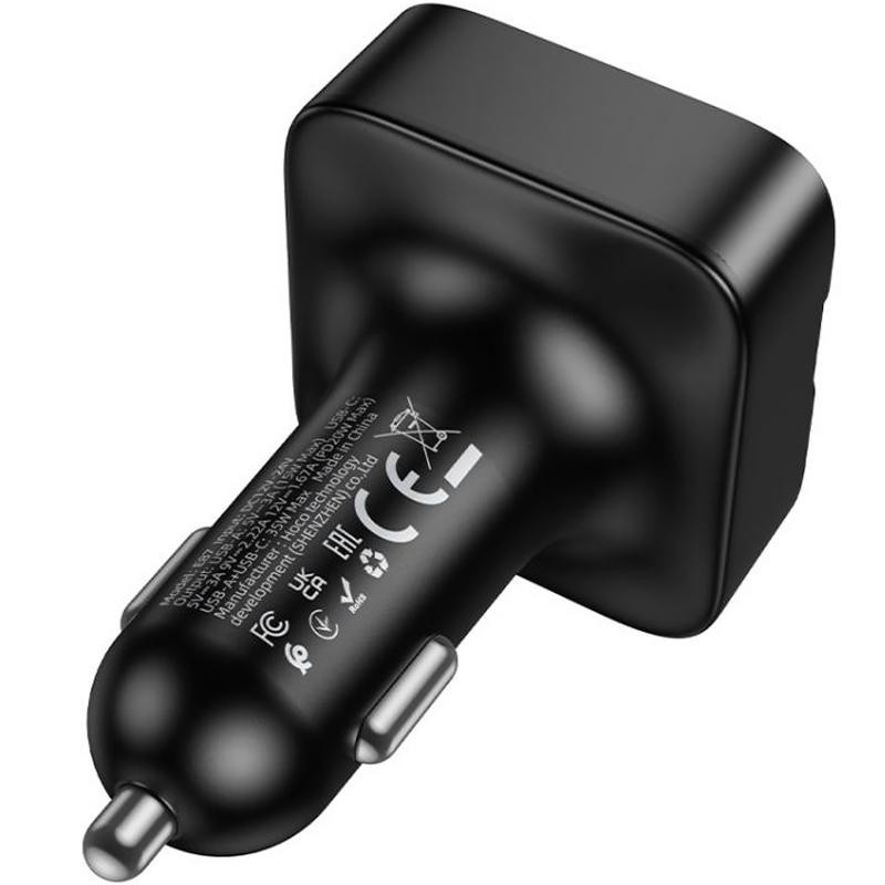 АЗУ FM модулятор Hoco E87 Delta 35W (1USB-A/1C) Херсон - зображення 3