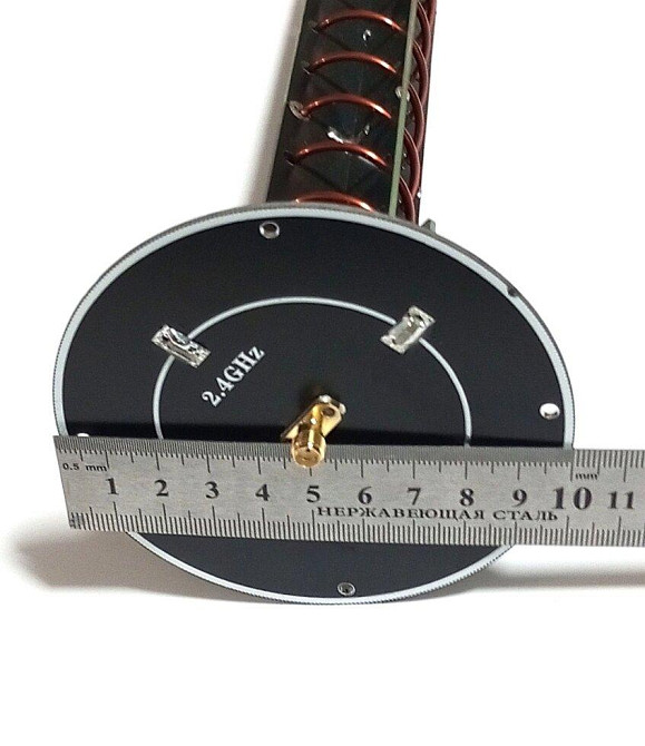 Антенна спиральная 2105-3070MHz 15.2dB, до 80W, направленная RHCP, 10 витков, SMA-female (гнездо) (1 Днепр - изображение 8