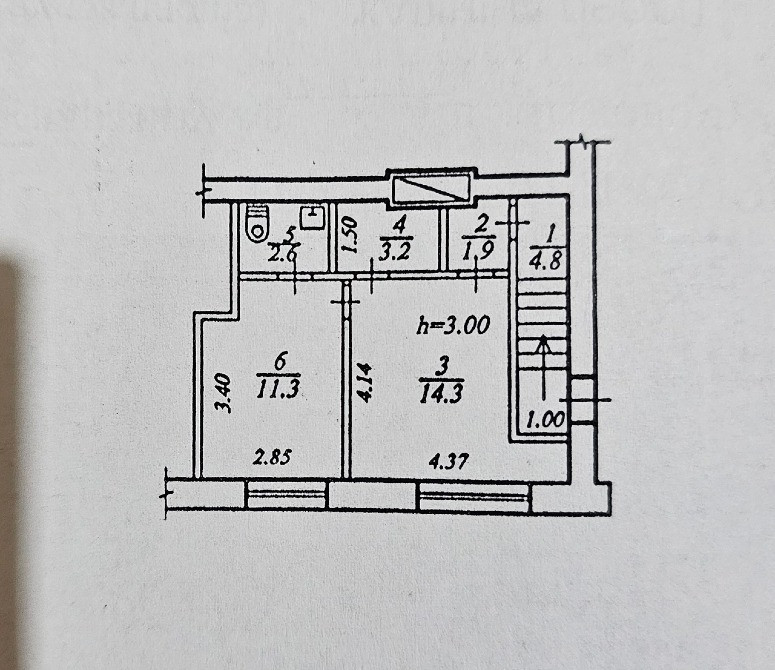 Продам квартиру (38м2) под коммерцию. Отдельный вход! Дніпро - зображення 1