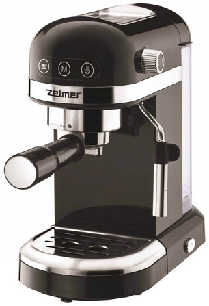 Кофеварка рожковая ZELMER ZCM7295 1350 Вт черная Киев - изображение 4