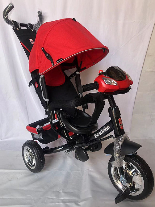 Велосипед 6588 - 30-105 Best Trike КОЛЕСО ПЕНА, d=25см переднее, d=20см задние, ФАРА, в коробке Кривий Ріг - зображення 1