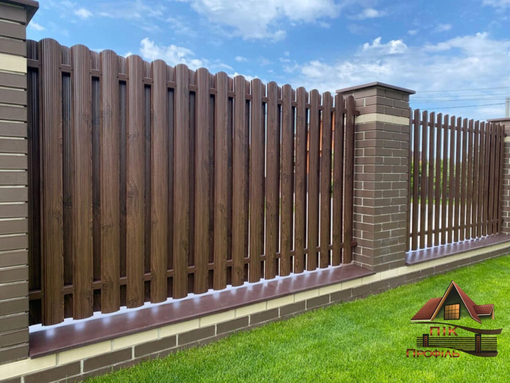 Євроштахетник металевий, штахетина Київ - зображення 1