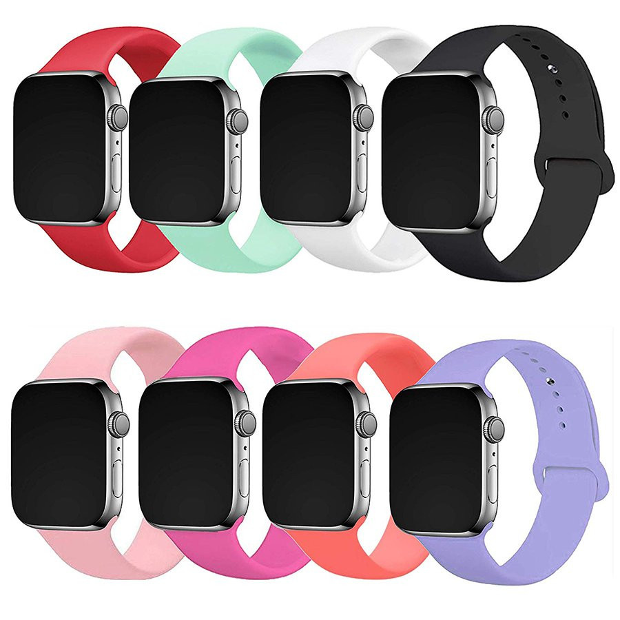 Силиконовый ремешок для Apple Watch Sport Band 38/40/41/42mm(ser.10) (S/M & M/L) 3pcs Херсон - зображення 5