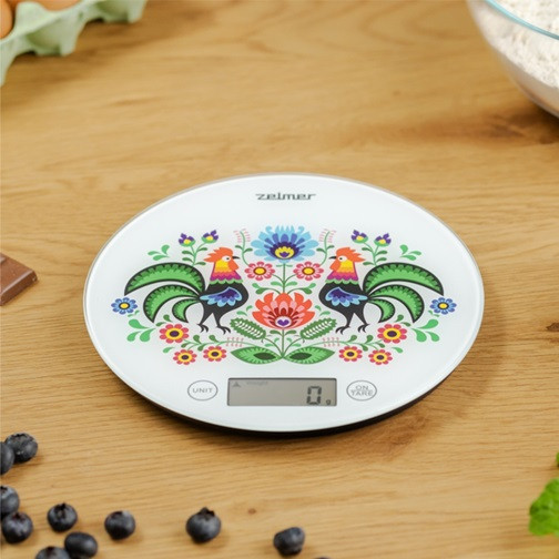 Весы кухонные Zelmer ZKS1611 5 кг белые Київ - зображення 2
