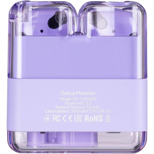 Bluetooth-гарнітура Gelius Monster GP-TWS043 Violet (Код товару:41448) Харків - зображення 2