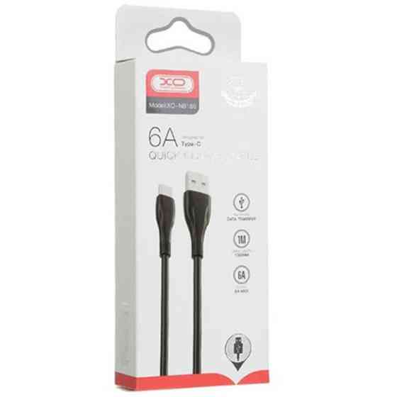 Кабель XO NB185 USB to Type-C 6A 1m Black (Код товару:40926) Харків