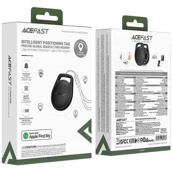 Трекер Acefast S2 Safe Tag 230 mAh Херсон