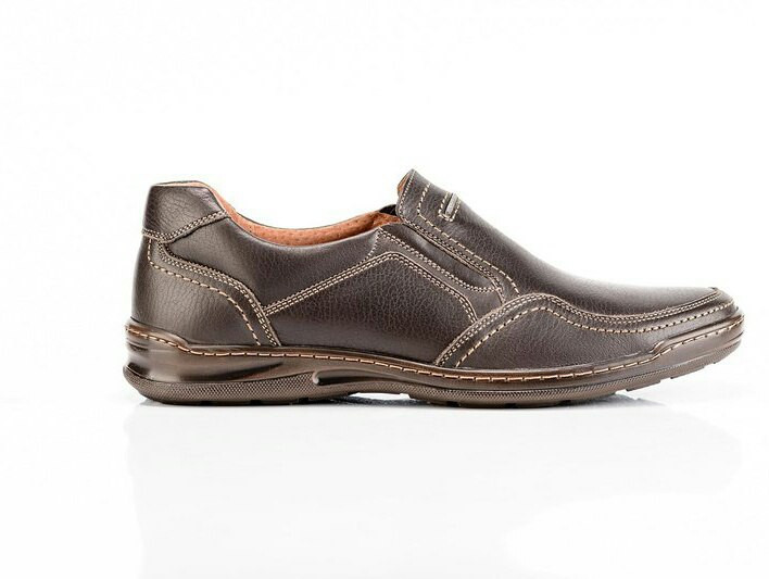Мужские кожаные туфли Comfort Walk brown Київ - зображення 7
