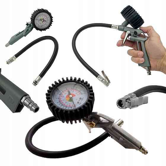 Пистолет для подкачки колес с манометром 12 бар AIRKRAFT STG-08 Харків