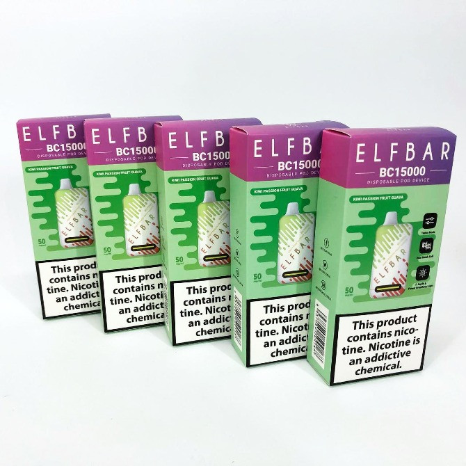 Е-сигарета ELF BAR 5% 15000 тяг, Ківі Маракуя Гуава Київ - зображення 4