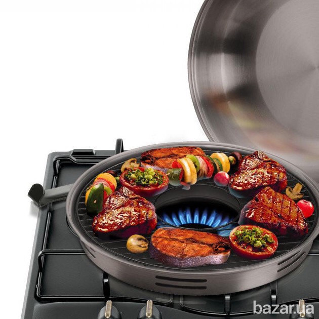 Сковорода гриль-газ Benson 32,5 см Одеса - зображення 1