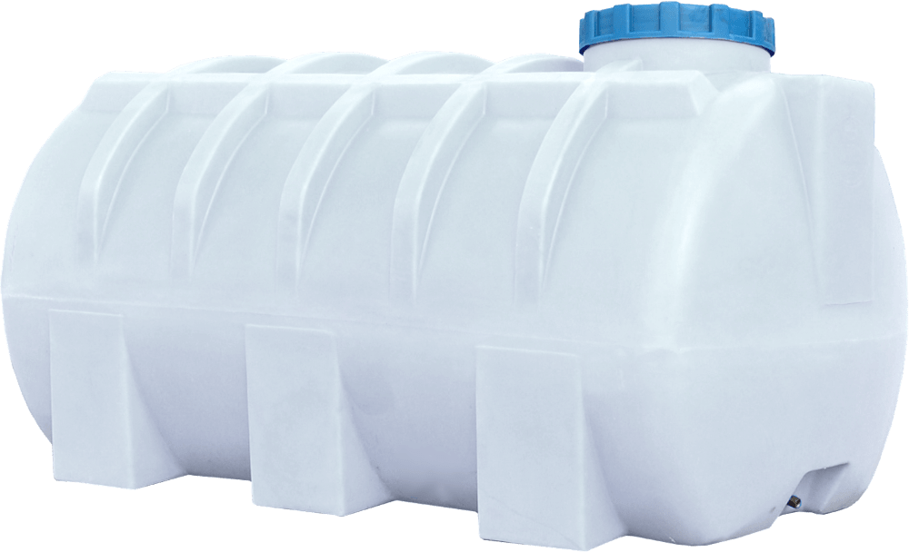 Емкость 1000 л горизонтальная ГО ПБ белая Київ - зображення 4