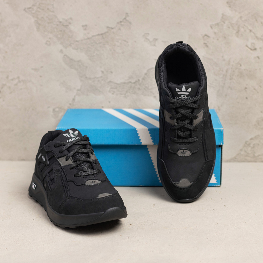 Мужские кожаные кроссовки Niteball Black Київ - зображення 5