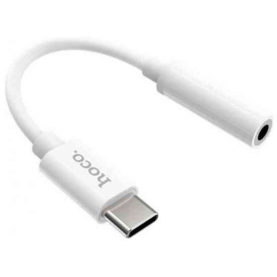 Аудіо-перехідник Hoco LS30 Type-C to 3.5 mm White Харьков