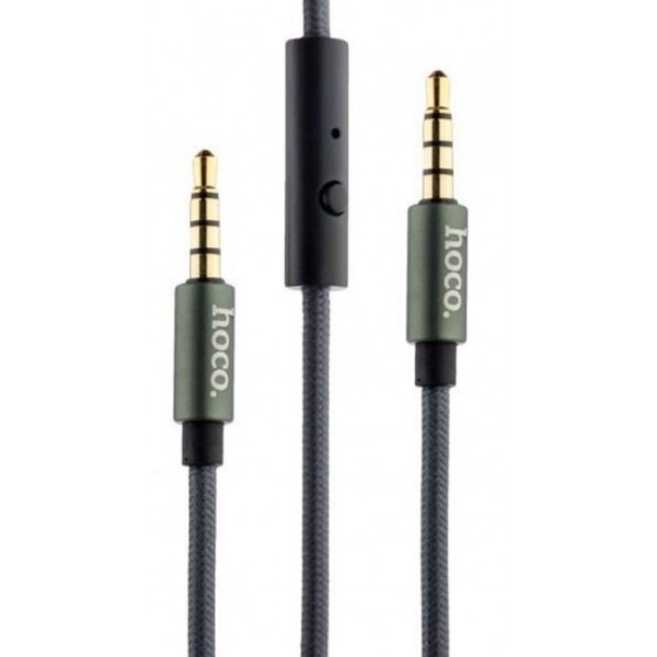 AUX кабель HOCO UPA04 Noble (with mic) 1m Tarnish (Код товару:12687) Харків - зображення 3