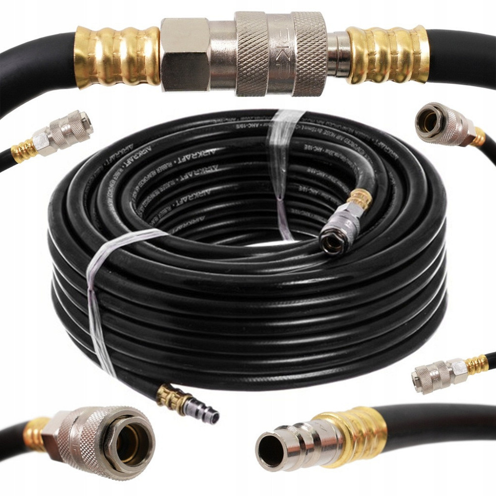 Резиновый шланг высокого давления 50м 8x15мм (20 атм) армированный AIRKRAFT AHC-10-F Харків - зображення 2