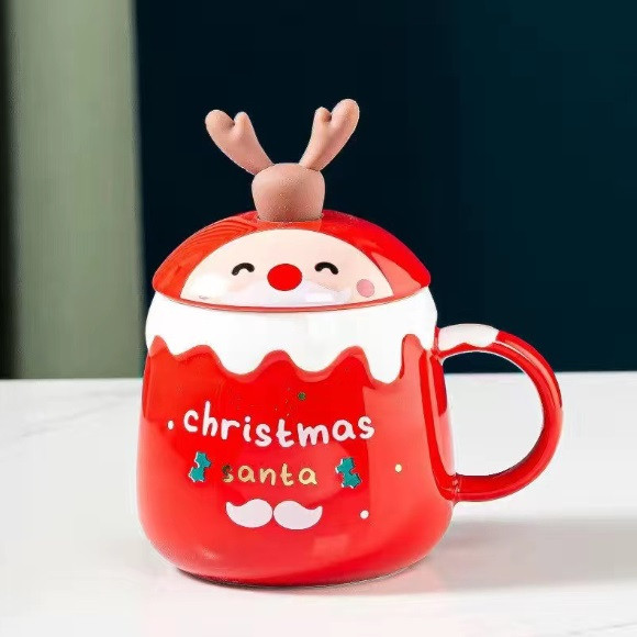 Кружка з кришкою новорічна Merry Christmas 3 13700 450 мл Київ - зображення 1