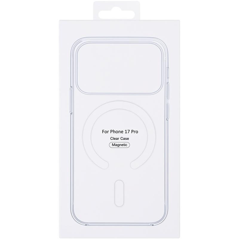 Чехол Clear Case (AAA) with MagSafe and Animation для Apple iPhone 17 Pro (6.3") Херсон - зображення 3