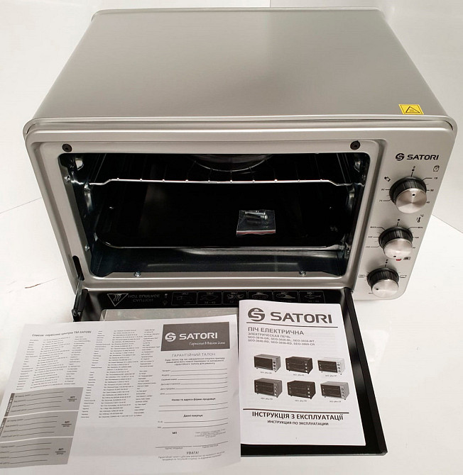 Электрическая печь Satori SEO-3810-GR Київ - зображення 3