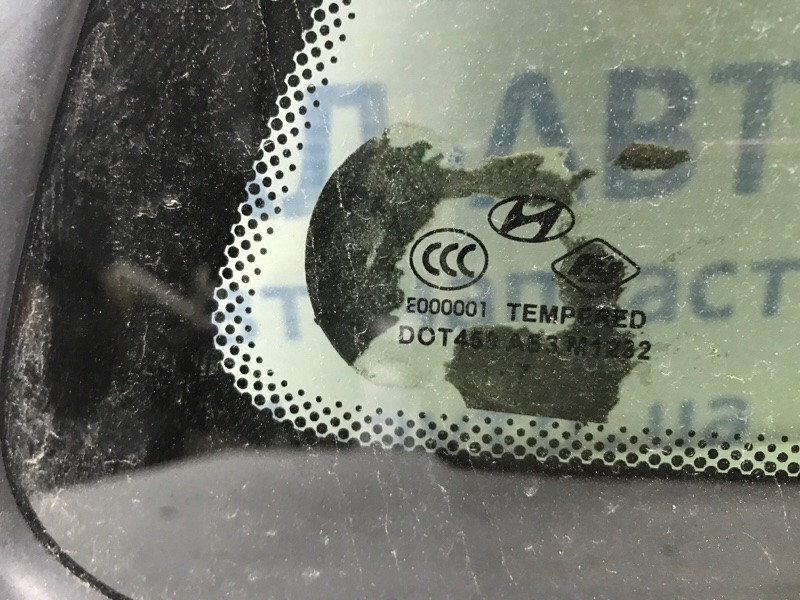 Стекло в кузов заднее правое Hyundai Santa fe 2005-2012 878202B030 (Арт. 52349) Киев - изображение 3