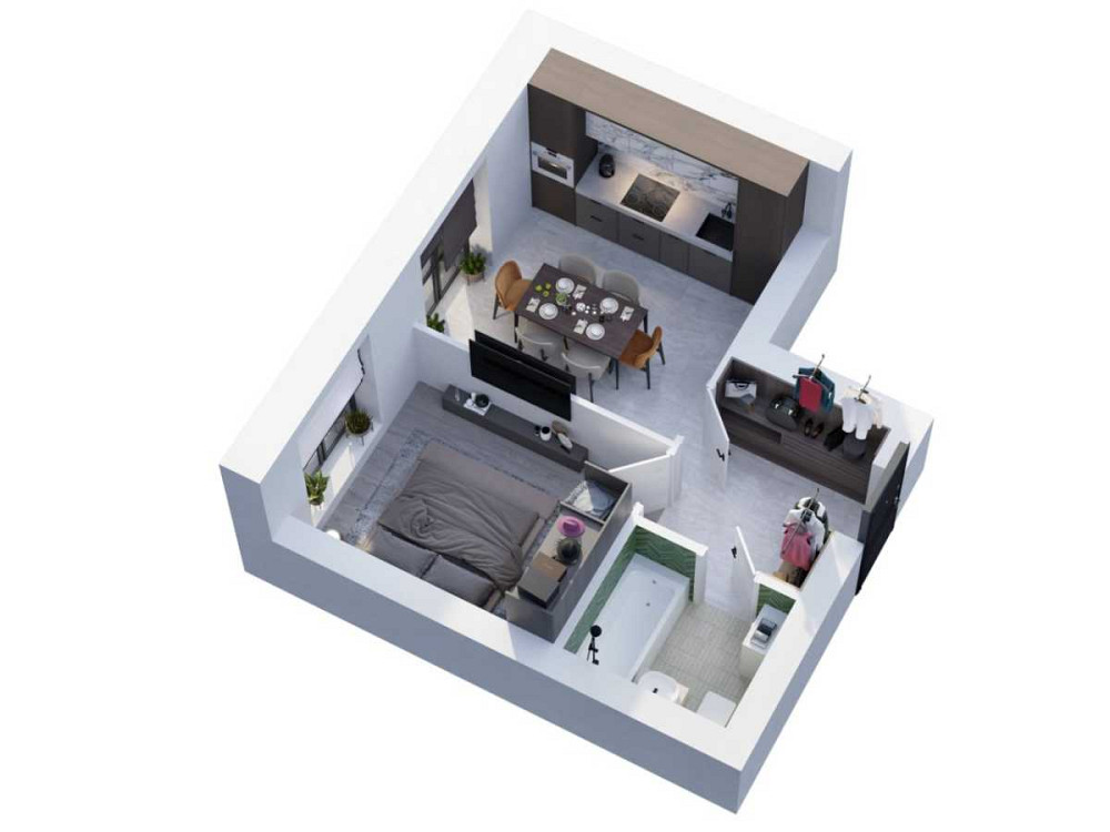 продажа 1-к квартира Киево-Святошинский, Гатное, 40300 $  - изображение 3