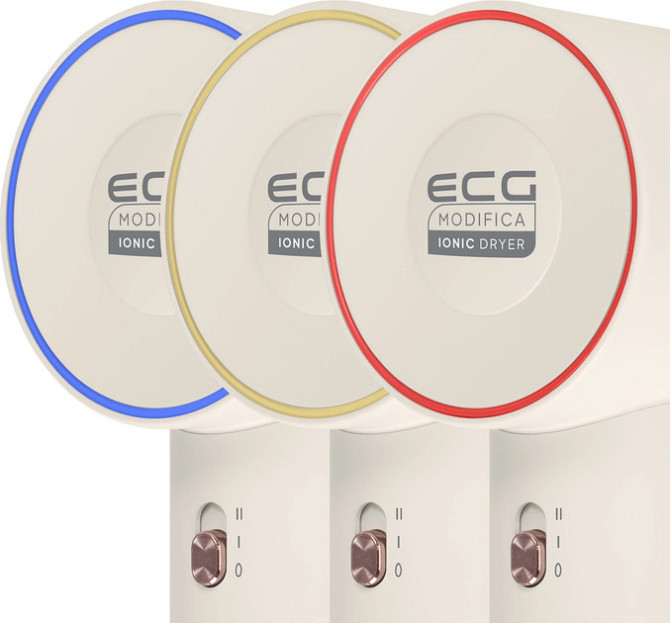 Фен ECG Modifica Sonica 1600 Вт белый Київ - зображення 8