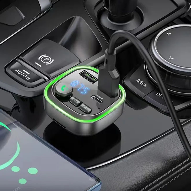 АЗУ FM модулятор Borofone BC48 Broad 18W+QC3.0 (2USB-A/1C) Херсон - зображення 4