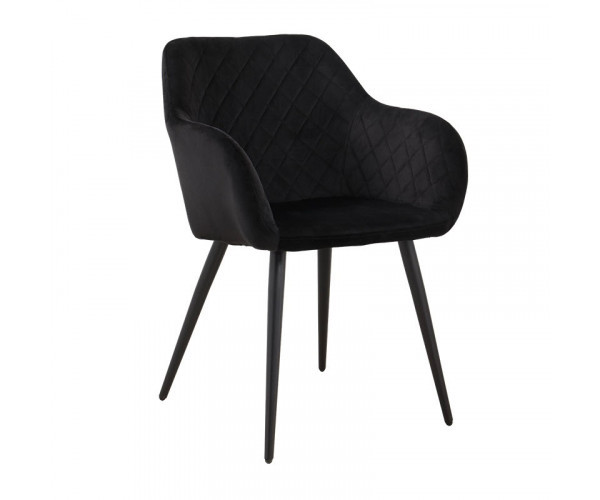 Стілець Арно м'який чорна тканина Днепр - изображение 1