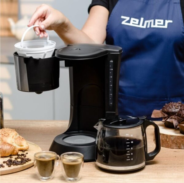 Кофеварка капельная ZELMER ZCM1200 680 Вт черная Киев - изображение 3