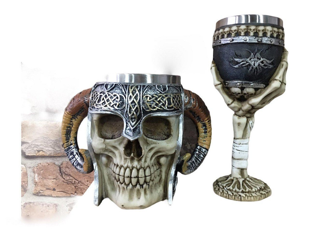 Подарочный Набор Кружка Чашка Бокал 3D Сатан Череп в Руке Подарок Київ - зображення 6