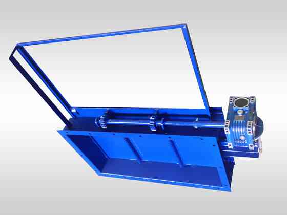Задвижка реечная 650х650 ручная и с моторредуктором, засувка , шиберный затвор , шибер нории Київ