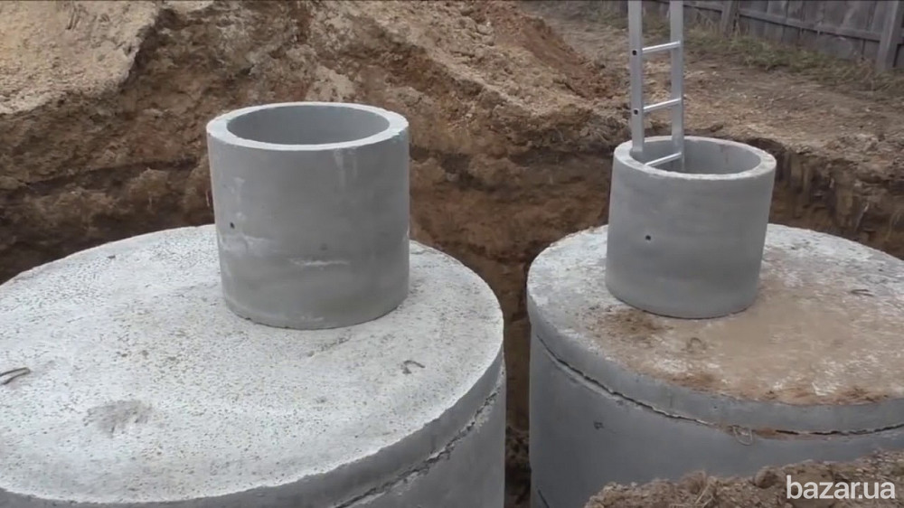 Бетонні Кільця Круги Кольца Септики Під Ключ Копання Септиків Каналізація Послуги Екскаватора Рівне - зображення 3