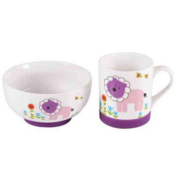 Дитячий набір посуду Fissman Левеня SC-9367-2 2 предмети Київ