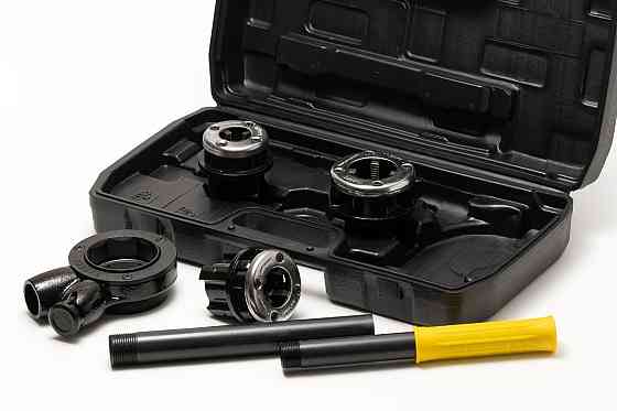 Клуп трубный для нарезания резьбы MASTERTOOL BSPT ½"/¾"/1" набор 3 шт 14-1402 Харків
