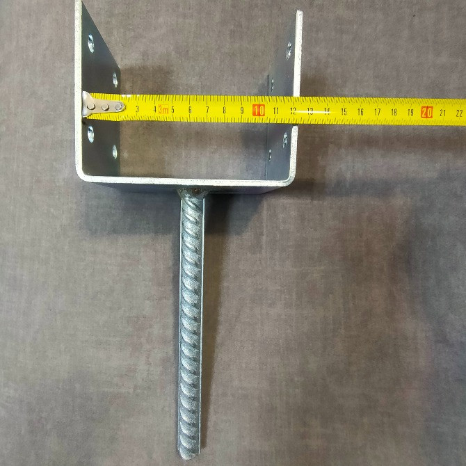 Опора кріпильна деревяного бруса 4 мм з винтом d 18 закладна підпятник під затоку Нововолинськ - зображення 3