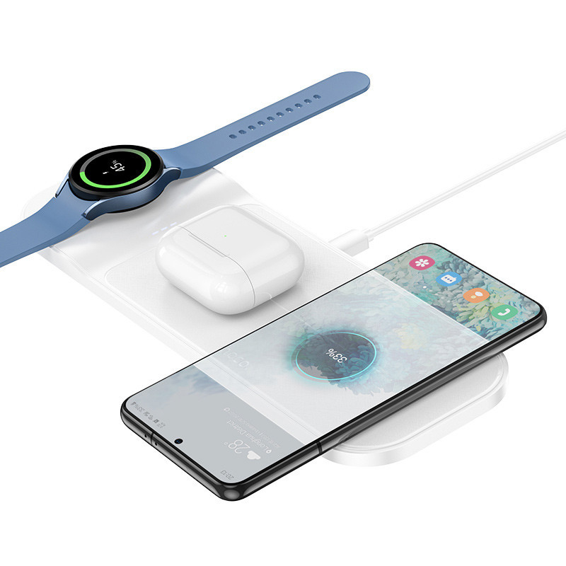 БЗУ Hoco CQ6 Power 3-in-1 wireless fast charger (for Samsung Watch) Херсон - изображение 2