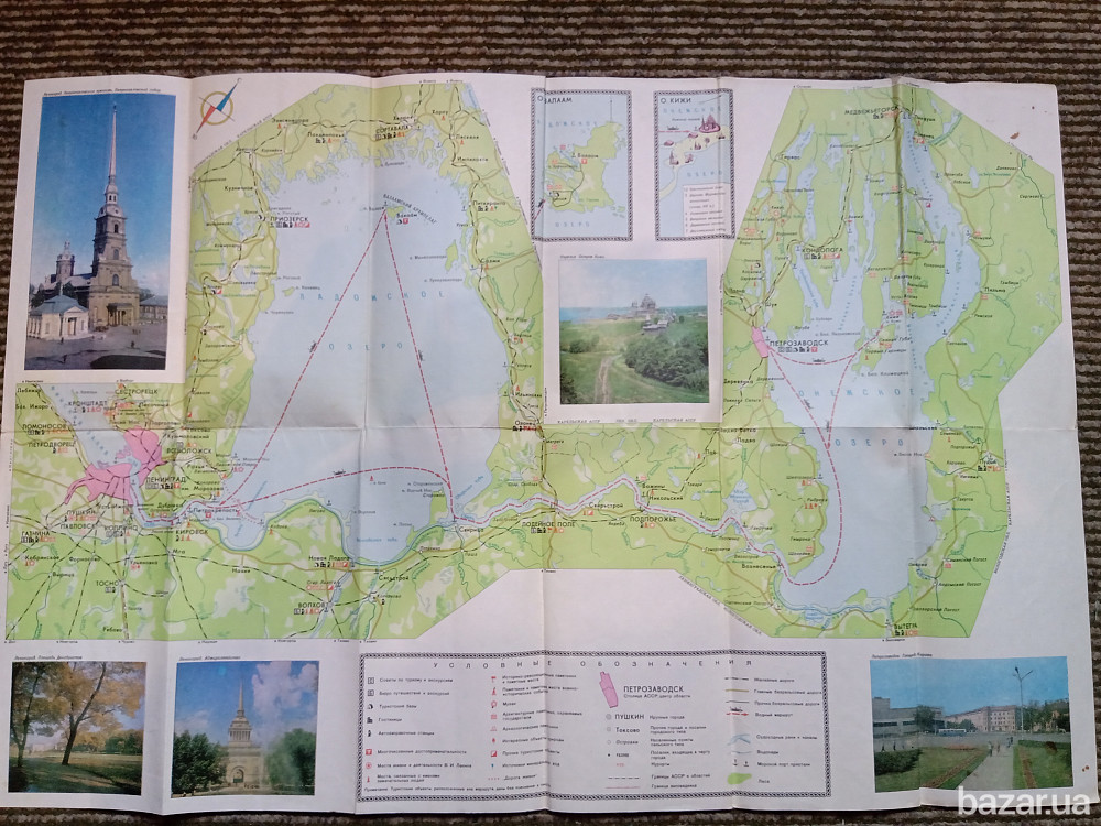 Карта туристская схема Ленинград. Ленинград Кижи Львов - изображение 6
