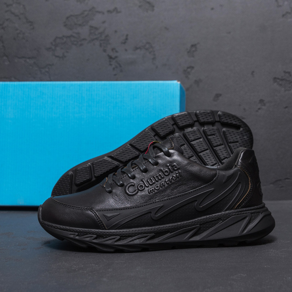 Мужские кожаные кроссовки Columbia Black Киев - изображение 10