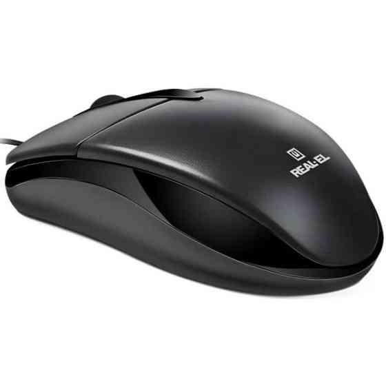 Мишка REAL-EL RM-214 USB Black (EL123200039) Харків