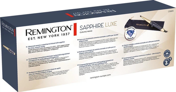 Плойка для волос Remington Sapphire Luxe Curling Wand CI5805 39 Вт синяя Київ - зображення 10