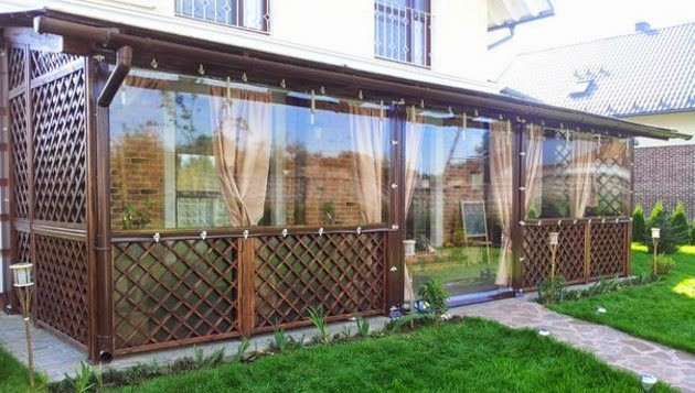 М'які вікна для альтанок (штори ПВХ) Київ - зображення 1