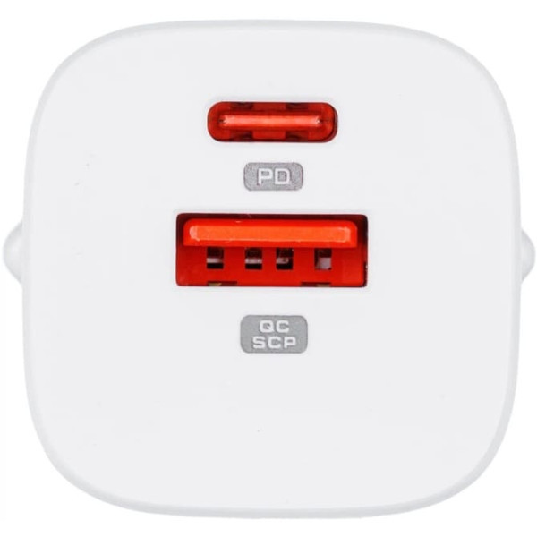 Мережевий зарядний пристрій Glasscove Wall Charger 33W USB+Type-C White Харків - зображення 2