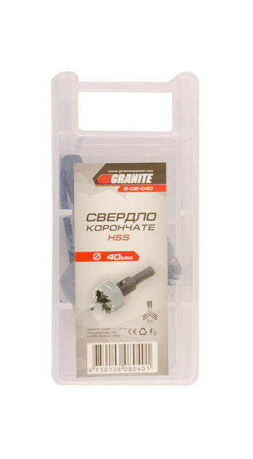 Сверло корончатое GRANITE HSS 40 мм 6-08-040 Харків - зображення 2