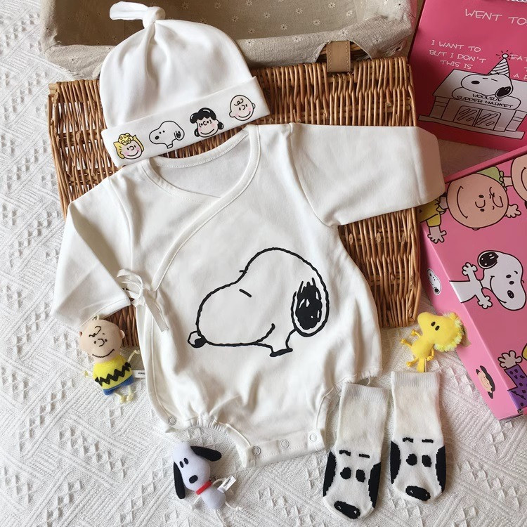 Комплект для немовля 'Снупі': боді + шапочка + шкарпетки Киев - изображение 1