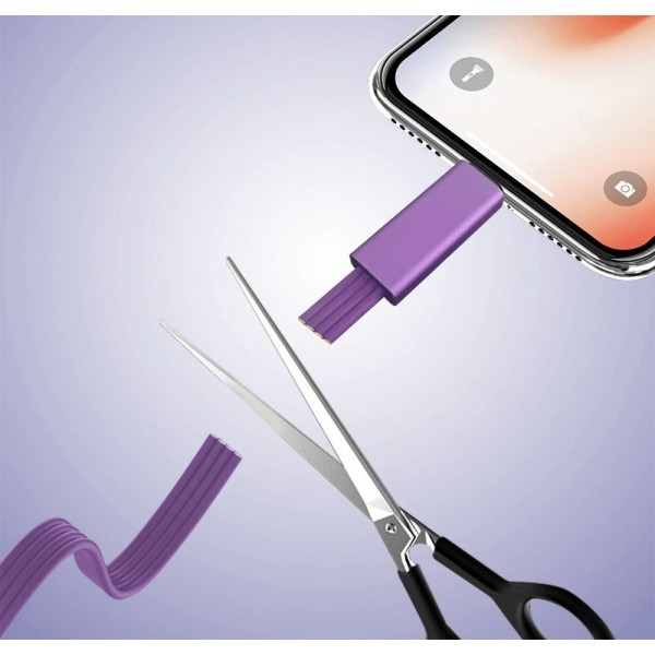 Кабель Adjustable Renewable USB to Type з регулюванням довжини Black (Код товару:23396) Харьков - изображение 6