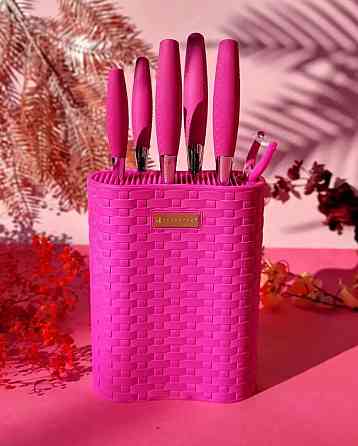 Набір ножів Edenberg EB-11025-Pink 7 предметів рожевий Київ