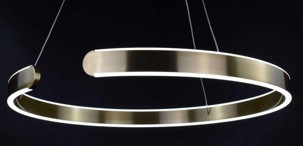 Люстра стельова LED A247-600 Латунь 25-140х60х60 см. Київ - зображення 1
