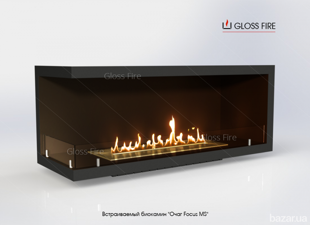 Вбудований біокамін «Очаг 1000 MS-арт.006» Gloss Fire Харьков - изображение 2