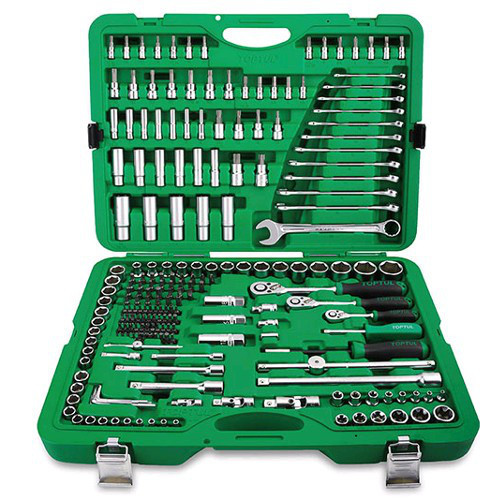 Профессиональный набор инструмента 1/4", 3/8", 1/2" 216ед. TOPTUL GCAI216R Харків - зображення 1
