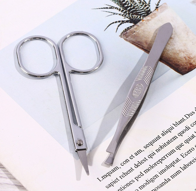 Набор косметический пинцет и ножницы маникюрные 11350 2 предмета Київ - зображення 5